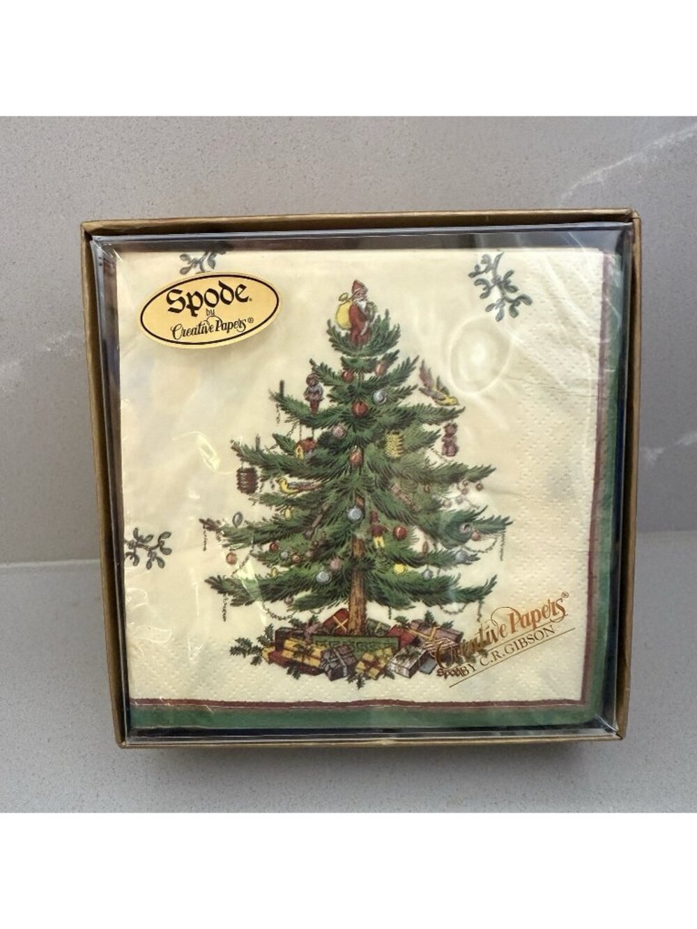 Spode Christmas Holiday 40 Beverage Napkins 3-ply NEW IN BOX